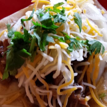 Amigos - Carnitas taco on a square tortilla. The square tortilla is a great idea!! - Mexican Near Me - Key West, Florida
