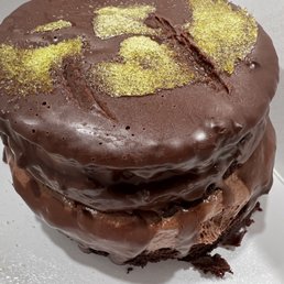 Chocolate cake for dessert!  So delicious and was big enough for 3 to share