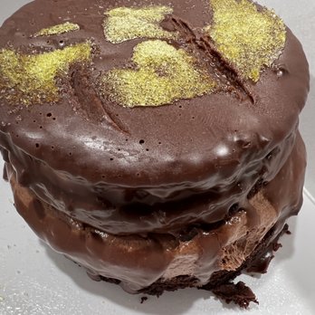 Bump’s Restaurant - Chocolate cake for dessert!  So delicious and was big enough for 3 to share - New American Near Me - Iowa City, Iowa