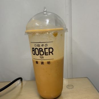 Bober Tea & Coffee - Thai tea AFTER "less" ice has been removed - Coffee & Tea Near Me - Martinez, California