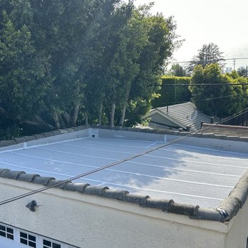 Eco Roofing - Roof on top of the garage. - Roofing Near Me - Valley Village, California