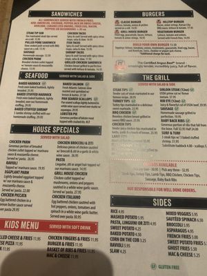 Menu photo 2 Route 1 Grill House Saugus, MA