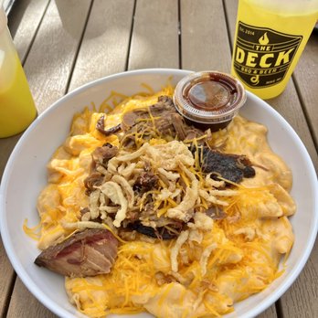 The Deck - Grandma's Mac & Cheese with pulled pork - American Near Me - Muskegon, Michigan The Deck - Grandma's Mac & Cheese with pulled pork - American Near Me - Muskegon, Michigan