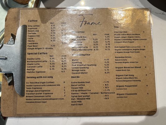Menu photo 7 Frame New York, NY