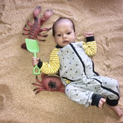 Infinity Wave Salt Room - Baby in the kids salt room