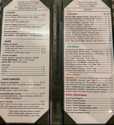 Menu photo 7 Pasta Fresca Reno, NV Menu photo 7 Pasta Fresca Reno, NV