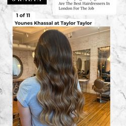 Taylor Taylor London at Liberty London - We know our colourists are good but what a honour that our Colour Director, Younes was named as the number one colourist by Grazia UK