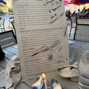Seasalt - Cute anniversary card signed by the staff! - Seafood Near Me - Annapolis, Maryland Seasalt - Cute anniversary card signed by the staff! - Seafood Near Me - Annapolis, Maryland