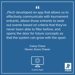 JTech Communications - Custom apps testimonial