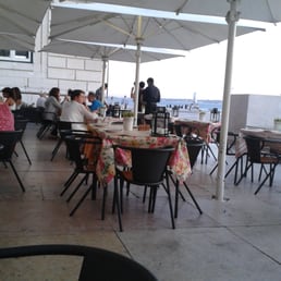 Outdoor dining terrace.