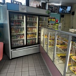 Top Donut & Sandwich Shop - Beverage fridge