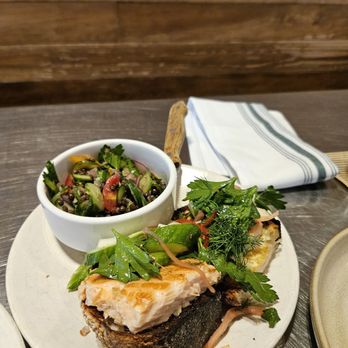 Avec - Chicago - Salmon tartine - Mediterranean Near Me - Chicago, Illinois