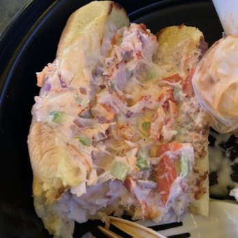 The Pub at St George - This lobster roll was pretty much grocery store seafood salad. Except the grocery store was the dollar general. Trash. - Seafood Near Me - Brigantine, New Jersey The Pub at St George - This lobster roll was pretty much grocery store seafood salad. Except the grocery store was the dollar general. Trash. - Seafood Near Me - Brigantine, New Jersey