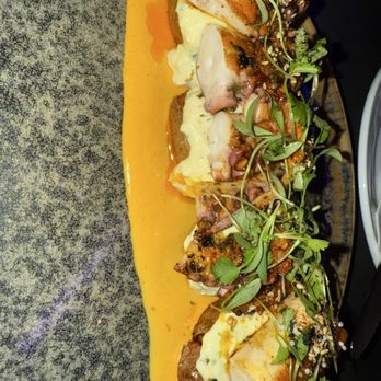 Moia Peruvian Restaurant - Amazing octopus on top of crispy potato and the sauces were incredible - Peruvian Near Me - Las Vegas, Nevada Moia Peruvian Restaurant - Amazing octopus on top of crispy potato and the sauces were incredible - Peruvian Near Me - Las Vegas, Nevada
