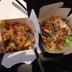 Daily Döner - The fulfilling döner box mit Pommes und mit salate