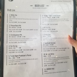 Beer List