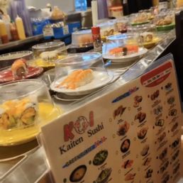 Overview of menu & conveyor belt Overview of menu & conveyor belt