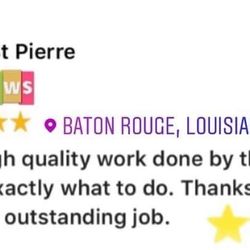 Brothers Construction Company of Baton Rouge - Very high quality work done by the carpenters.Knew exactly what to do. Thanks HarryWells for another job well done-Darryl Pierre