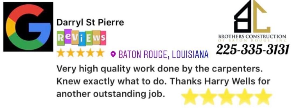 Slide of Brothers Construction Company of Baton Rouge