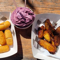Pana's Flavors - Tequenos and fried plantains. (ignore the ice cream, it's not from them)