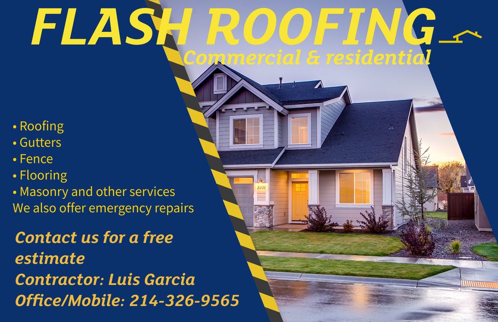 Slide of Flash Roofing DFW