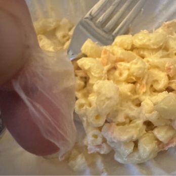 Ono Hawaiian BBQ - Plastic in Macaroni Salad (2) - Hawaiian Near Me - Bakersfield, California Ono Hawaiian BBQ - Plastic in Macaroni Salad (2) - Hawaiian Near Me - Bakersfield, California