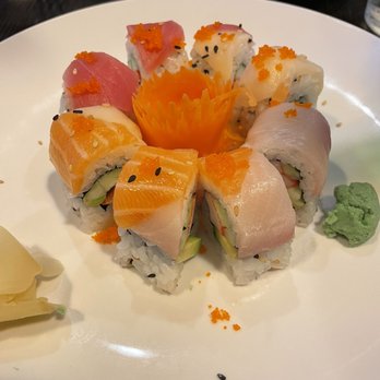 Zen Asian BBQ - Rainbow Roll - Japanese Near Me - Naples, Florida Zen Asian BBQ - Rainbow Roll - Japanese Near Me - Naples, Florida