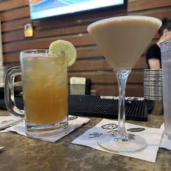 O Bar - Some sort of spiked tea and an espresso martini - Bars Near Me - Charleston, South Carolina