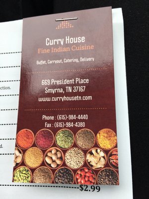 Menu photo 5 Curry House Restaurant Smyrna, TN Menu photo 5 Curry House Restaurant Smyrna, TN