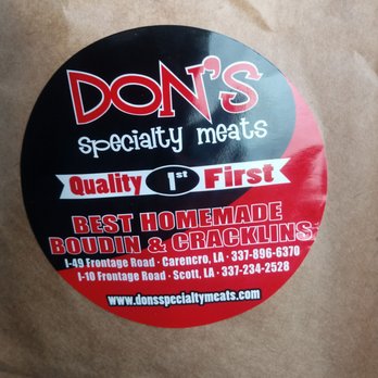 Don's Specialty Meats - Meat Shops Near Me - Carencro, Louisiana Don's Specialty Meats - Meat Shops Near Me - Carencro, Louisiana