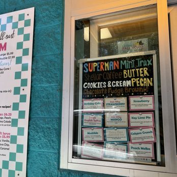 DeNucci's - Drive through and some of their popular flavors - Ice Cream & Frozen Yogurt Near Me - Fernandina Beach, Florida