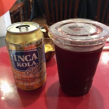 Mimi's Peruvian Cuisine - Inca cola and corn cinnamon drink that tasted like beach's cinnamon hard candy. Delicious! - Peruvian Near Me - Honolulu, Hawaii Mimi's Peruvian Cuisine - Inca cola and corn cinnamon drink that tasted like beach's cinnamon hard candy. Delicious! - Peruvian Near Me - Honolulu, Hawaii