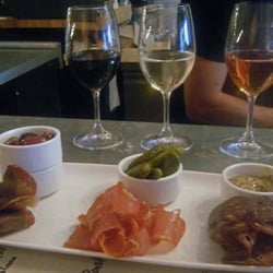 Salt Chinatown - Meat side dishes and a flight of wine at Salt Tasting Room