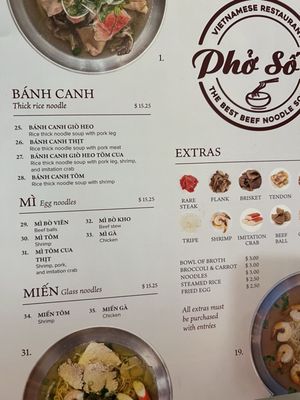 Menu photo 6 Pho So 1 Los Angeles, CA