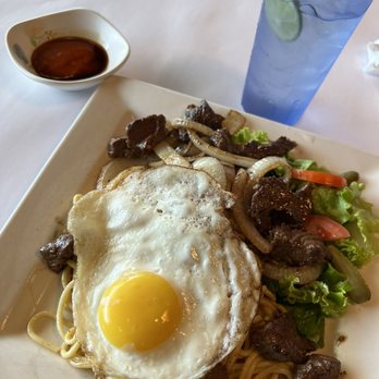 Coffee Factory - Garlic Noodles with Filet Mignon - Coffee & Tea Near Me - Westminster, California