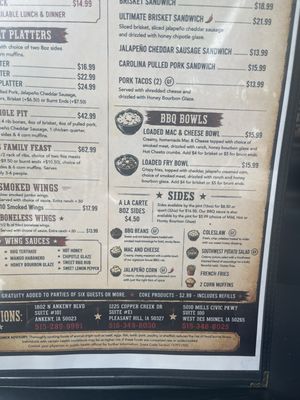 Menu photo 1 Bubbies BBQ West Des Moines, IA Menu photo 1 Bubbies BBQ West Des Moines, IA