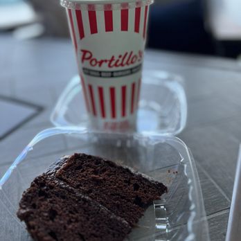 Portillo's Denton - The famous chocolate cake is worth every calorie. - Hot Dogs Near Me - Denton, Texas