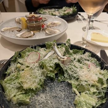 Peninsula Grill - Caesar Salad -it was so big! & oysers - New American Near Me - Charleston, South Carolina