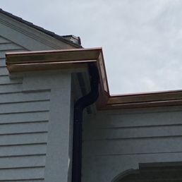 new copper gutters new copper gutters