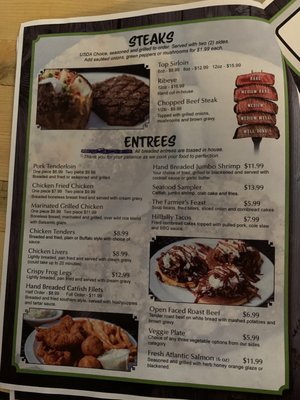 Menu photo 7 Limestone Grille Mt Vernon, KY