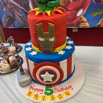 Amia Bakery - Super cool superhero Avengers cakes. Sent Amia a Pinterest inspo and they created the cake to perfection! - Bakeries Near Me - Newark, California Amia Bakery - Super cool superhero Avengers cakes. Sent Amia a Pinterest inspo and they created the cake to perfection! - Bakeries Near Me - Newark, California