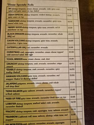 Menu photo 5 Asahi Sushi Clinton Township, MI