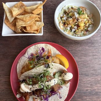 Casa Publica - Chicken taco, fish taco, salsa de piña - Spanish Near Me - Christchurch, CAN