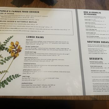 Tupelo Honey Southern Kitchen & Bar - Menu - Southern Near Me - Des Moines, Iowa Tupelo Honey Southern Kitchen & Bar - Menu - Southern Near Me - Des Moines, Iowa