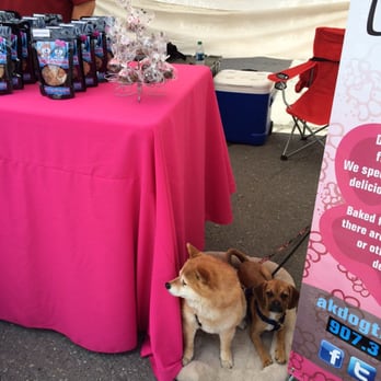 Doggy Decadents - Roxy and Tris greeting customers at Bear Paw Festival - Pet Stores Near Me