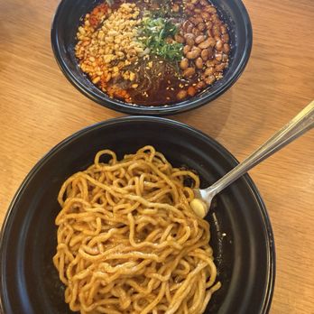 Dough Zone Dumpling House - Midtown - Dan Dan Noodles 担担面 and Hot & Sour Glass Noodles 酸辣粉 - Noodles Near Me - Houston, Texas Dough Zone Dumpling House - Midtown - Dan Dan Noodles 担担面 and Hot & Sour Glass Noodles 酸辣粉 - Noodles Near Me - Houston, Texas