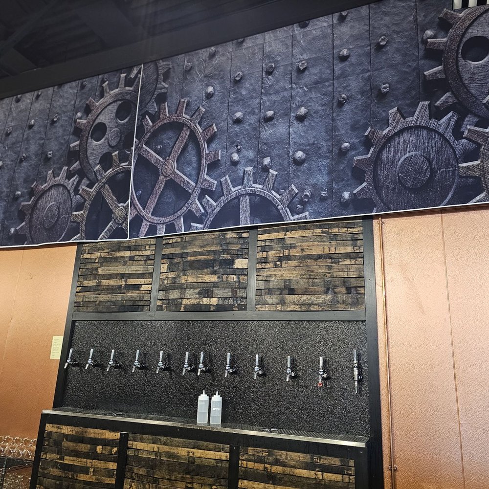 Grainology Brewstillery - a wall of beer taps - Distilleries Near Me - Batavia, Illinois Grainology Brewstillery - a wall of beer taps - Distilleries Near Me - Batavia, Illinois