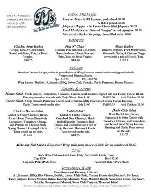Menu photo 2 P J's Pub Spokane, WA Menu photo 2 P J's Pub Spokane, WA