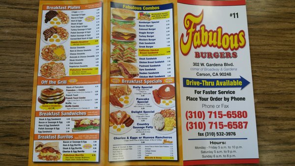 Menu photo 6 Fabulous Burger Gardena, CA