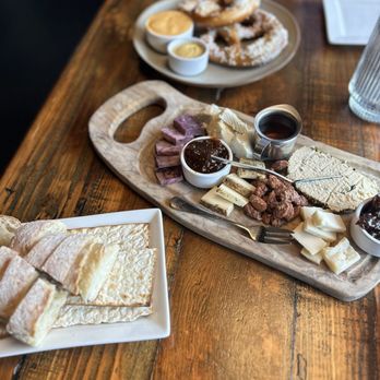 Prost Wine Bar and Charcuterie - Farmhouse cheese board, pretzels. - Wine Bars Near Me - Frankenmuth, Michigan